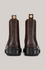 Unico Maria Chelsea Boots in Dark Brown