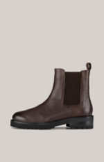 Unico Maria Chelsea Boots in Dark Brown