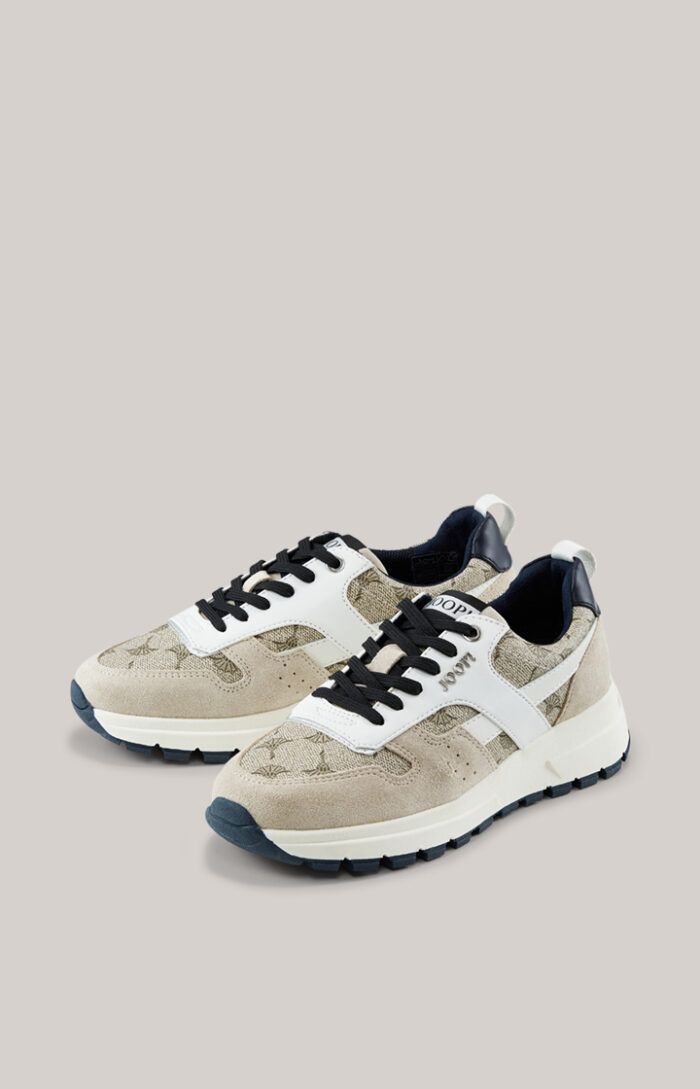 Mazzolina Hanna Trainers in Dark Blue/Beige