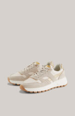 Specchio Misto Hanna Trainers in Beige/Gold