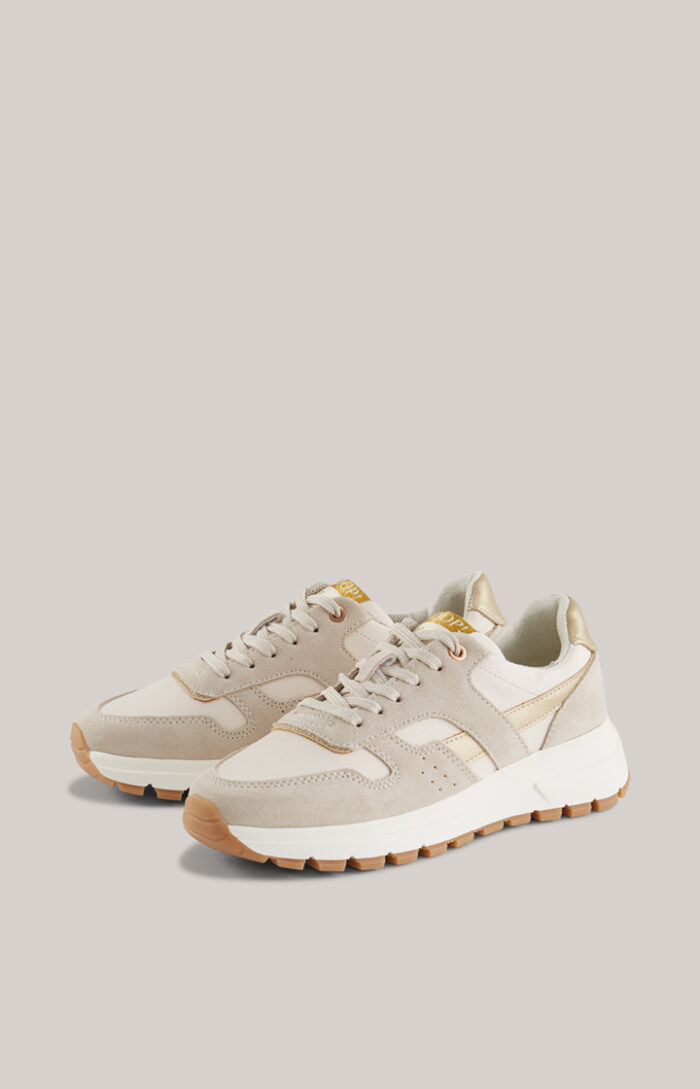 Specchio Misto Hanna Trainers in Beige/Gold