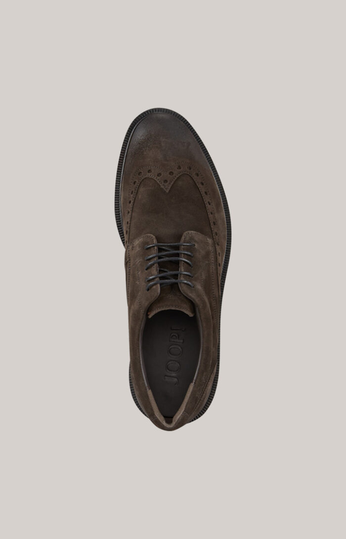 Velluto New Danilo Lace-up Brogues in Dark Brown