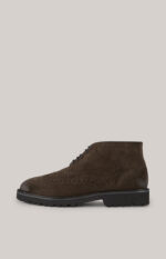 Velluto New Danilo Low Boots in Dark Brown