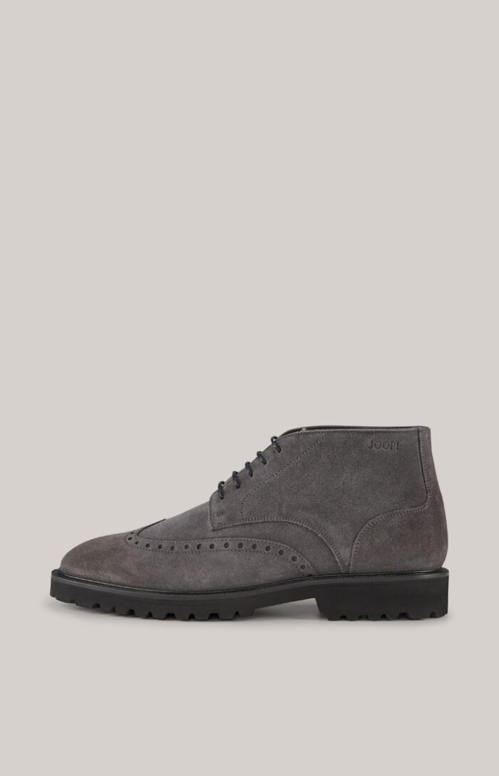 Velluto New Danilo Low Boots in Dark Grey