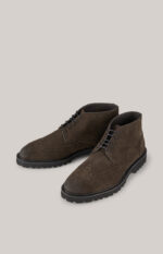 Velluto New Danilo Low Boots in Dark Brown
