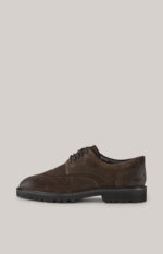 Velluto New Danilo Lace-up Brogues in Dark Brown