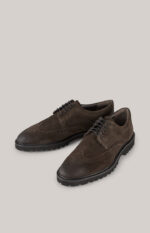 Velluto New Danilo Lace-up Brogues in Dark Brown