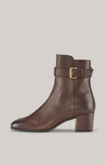 Unico Macy Ankle Boots in Dark Brown