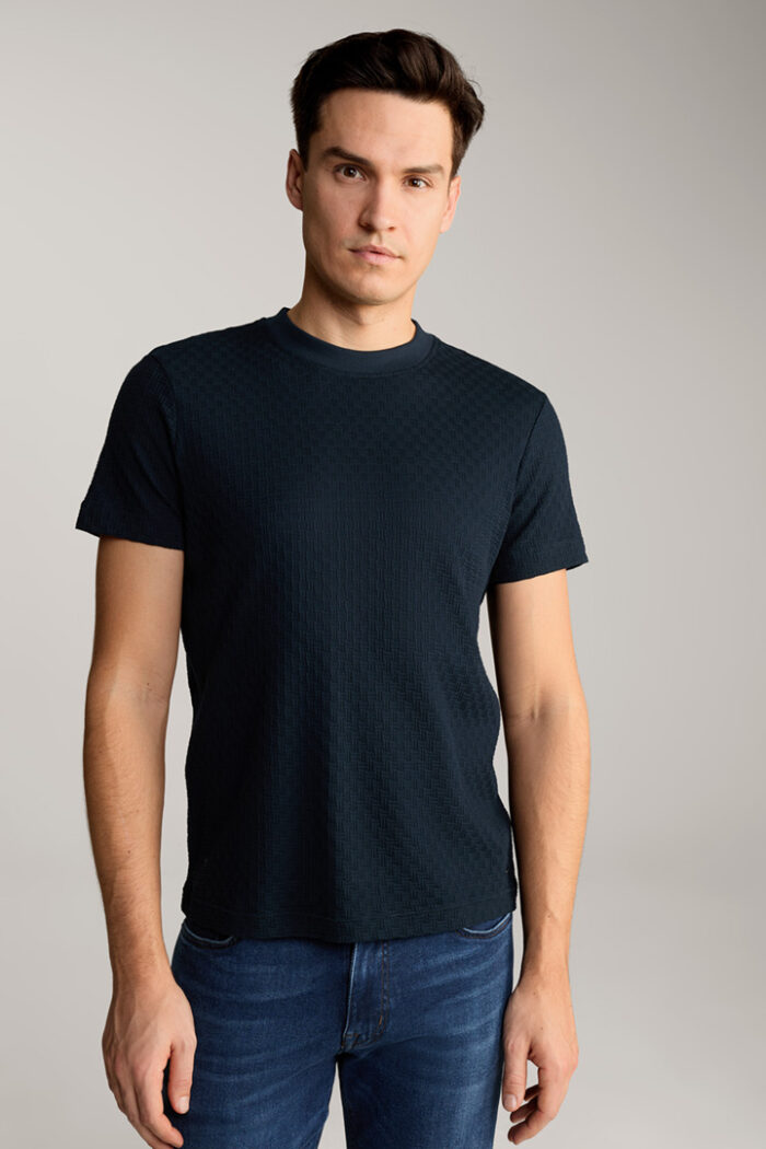 Brandon T-shirt in Textured Navy