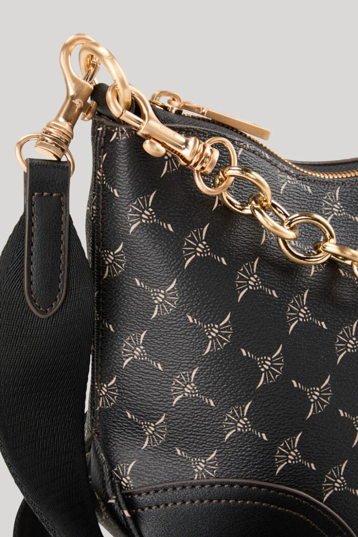 Cortina Aimee Shoulder Bag in Black/Ecru