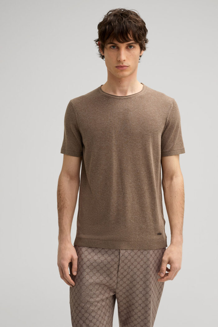 Marosor Knitted Shirt in Brown