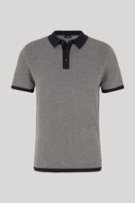Knit Polo Shirt in Navy