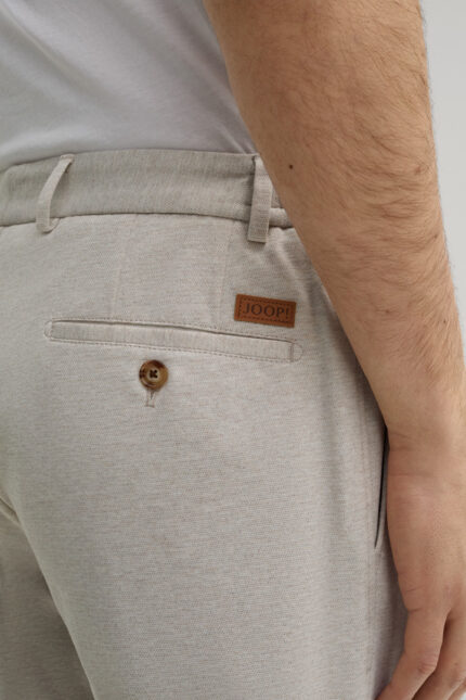 Capri Jersey Shorts in Light Beige Marl