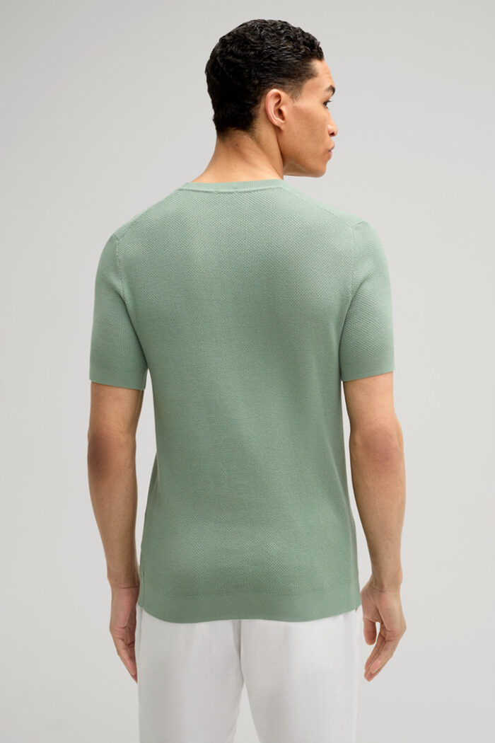 Valdro Knitted Shirt in Light Green