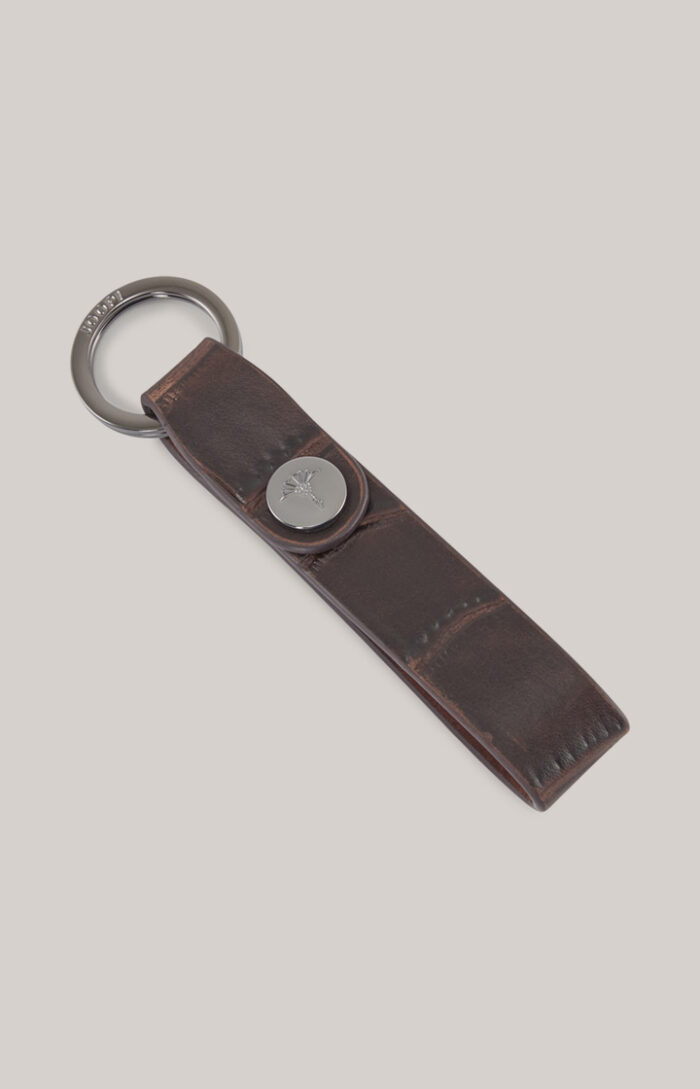 Fano Zethos Key Ring in Dark Brown